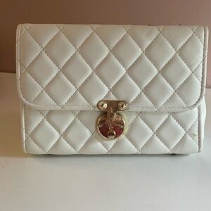 White shoulder purse